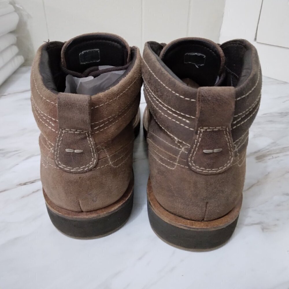 Ecco | Bendix Cap Toe Hydromax Suede Leather Ankle Boot Brown | Size 8 (EU 41) - Picture 4 of 8